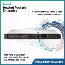 P17080-B21 HPE ProLiant DL20 Gen10 E-2224 1P 16GB-U S100I 4SFF 500W RPS Server