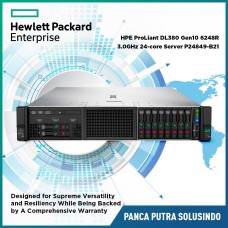 P24849-B21 HPE ProLiant DL380 Gen10 6248R 3.0GHz 24-core 1P 32GB-R S100i NC 8SFF 800W PS Server