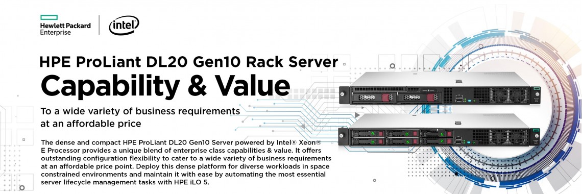 HPE ProLiant DL20 Gen10 Rack Server